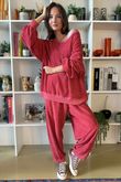 Terry B Classic Sweatshirt Strawberry Crush